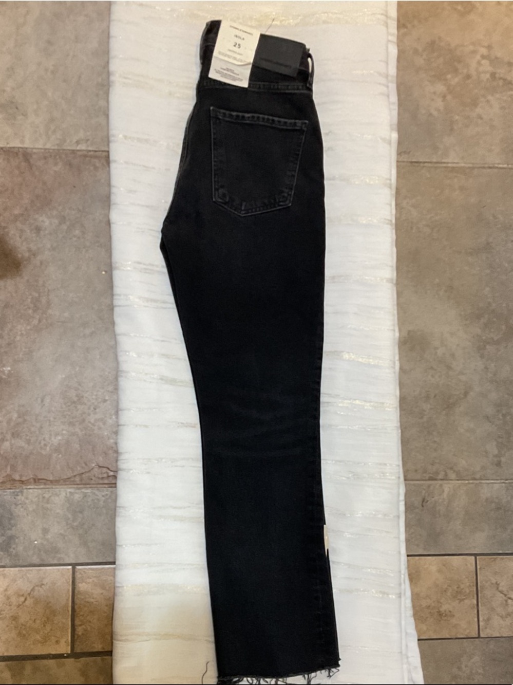 Citizens Of Humanity Black Isola Cropped Boot Jeans